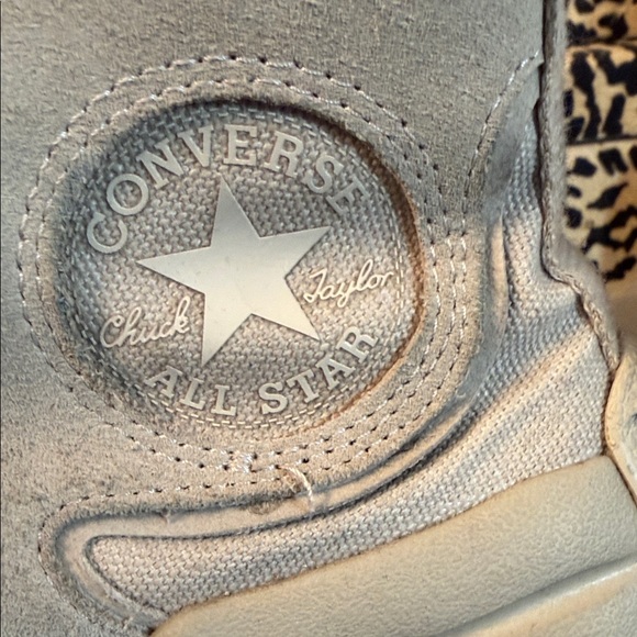 Converse Beige High-Top Women's Sneakers - Picture 5 of 9